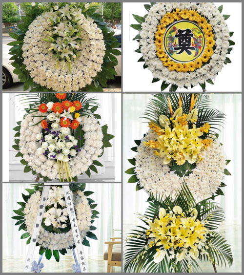 山东济宁金乡县胡集镇安五王村花圈速递